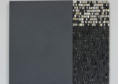 Joanna Kessel, '(In)visible Cities: Interface V’, Gold leaf smalti, smalti, marble, Jesmonite, pigment. 36x44x3cm. 2017.