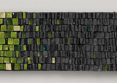 Joanna Kessel, ‘Muro Verde’, Gold leaf smalti, smalti, marble. 2011. Photo: Shannon Tofts.