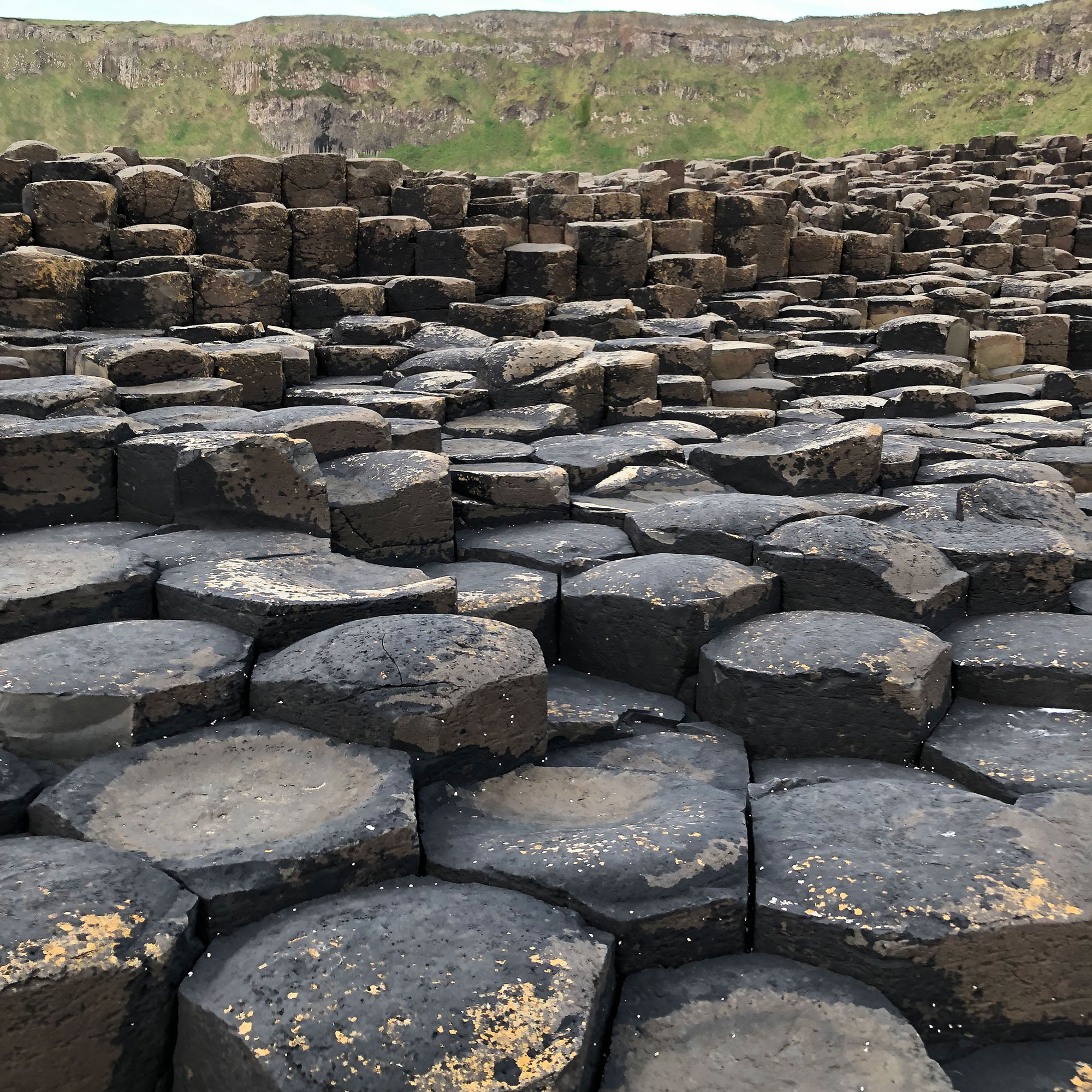 The Giant's Causeway, concave and convex sections, May 2022